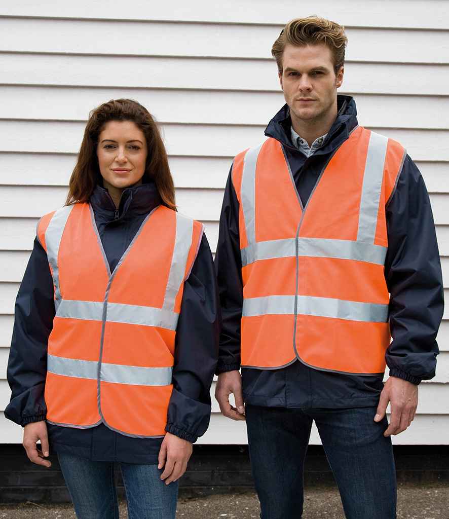 Result Core Hi-Vis Motorway Vest | Fluorescent Orange Waistcoat - Lancashire Teamwear
