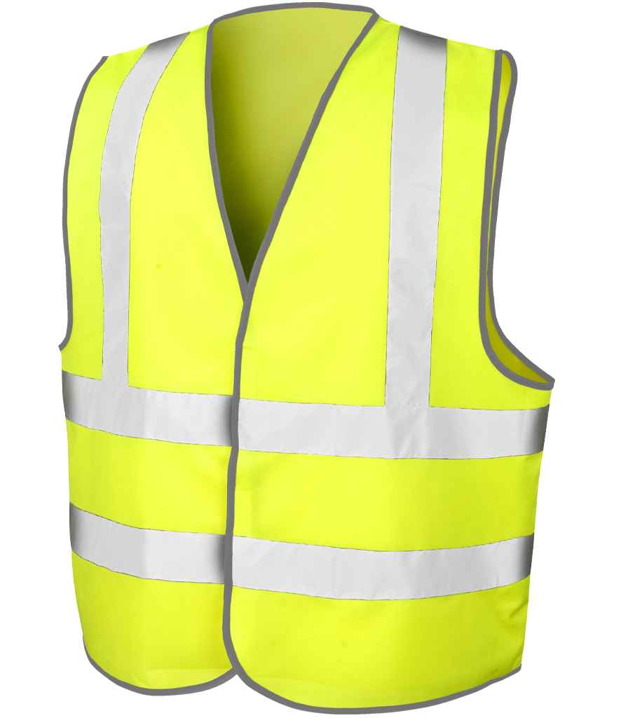 Result Core Hi-Vis Motorway Vest | Fluorescent Yellow Waistcoat - Lancashire Teamwear