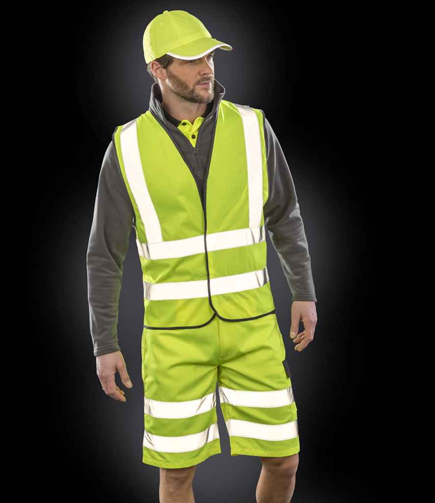 Result Core Hi-Vis Motorway Vest | Fluorescent Yellow Waistcoat - Lancashire Teamwear