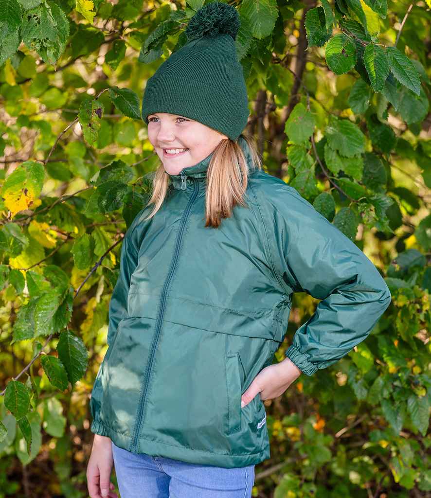 Result Core Kids Micro Fleece Lined Jacket | Bottle Green - Lancashire Teamwear