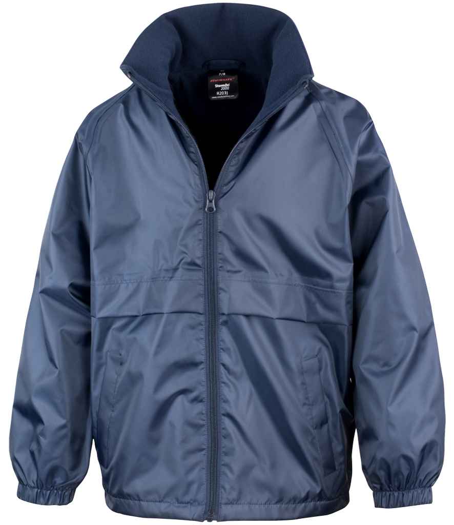 Result Core Kids Micro Fleece Lined Jacket | Navy - Lancashire Teamwear