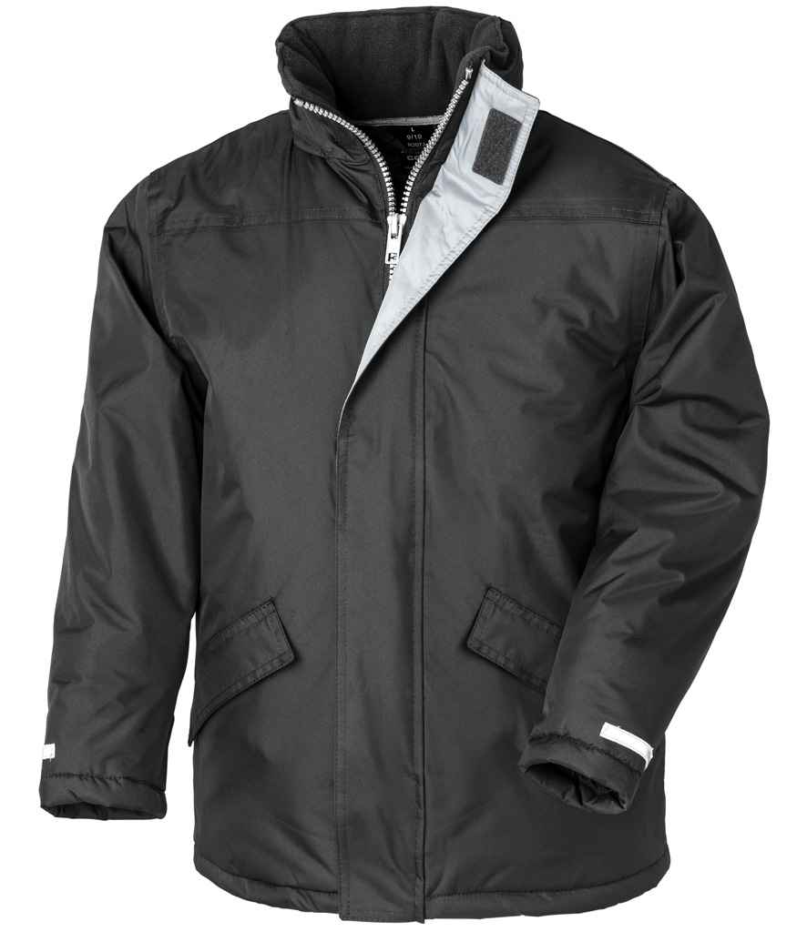 Result Core Kids Winter Parka Jacket | Black - Lancashire Teamwear