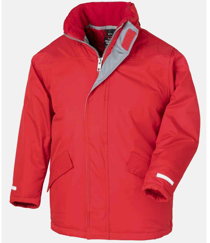 Result Core Kids Winter Parka Jacket | Red - Lancashire Teamwear