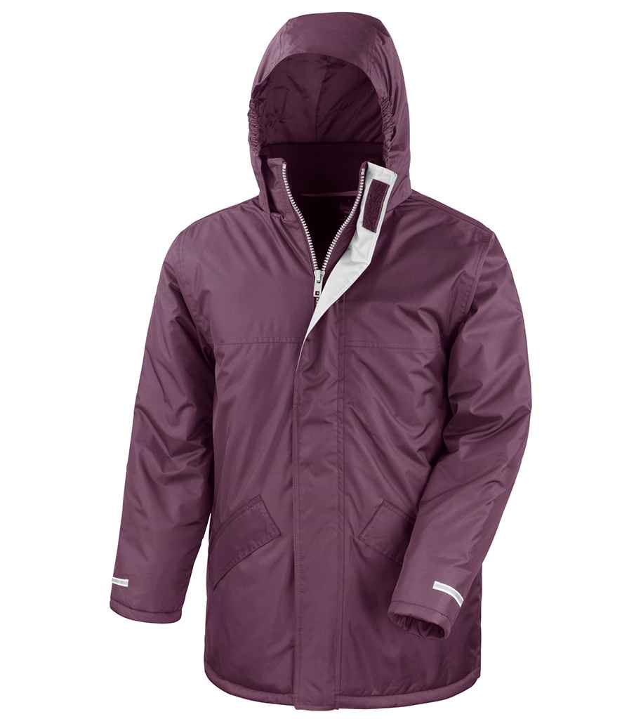 Result Core Winter Parka Jacket | Burgundy - Lancashire Teamwear