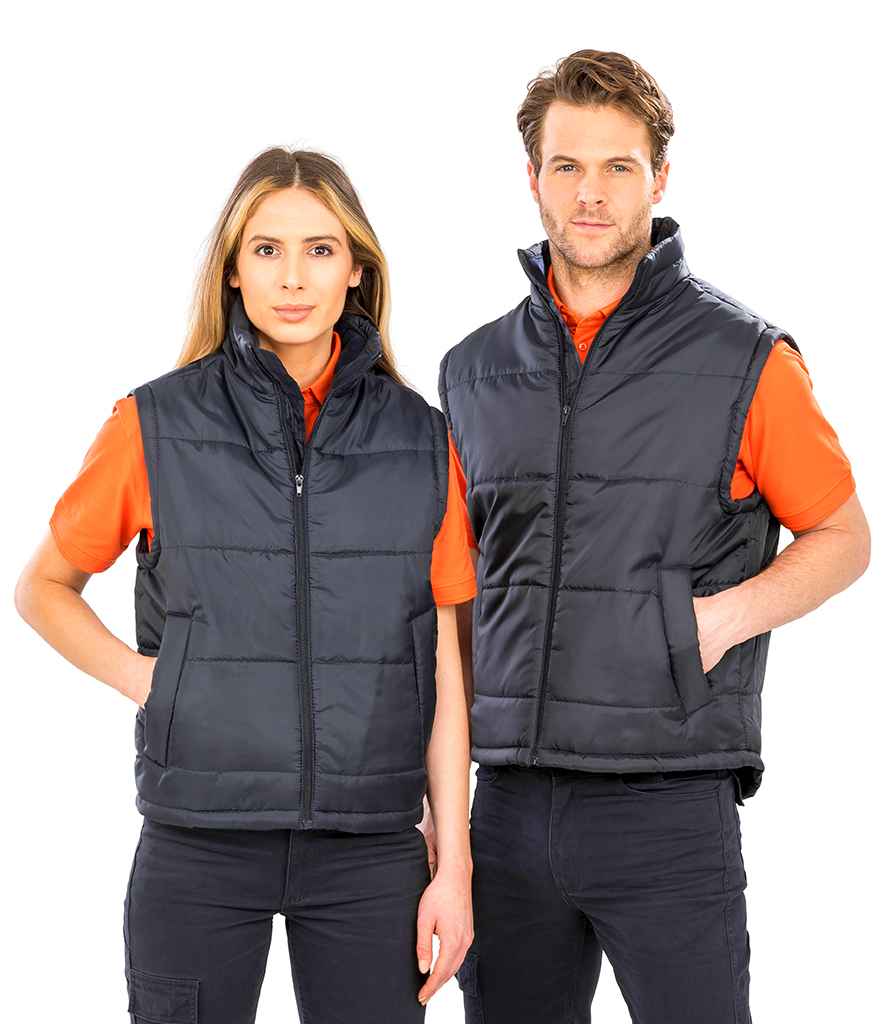 Result Core Padded Bodywarmer | Black Gilet - Lancashire Teamwear