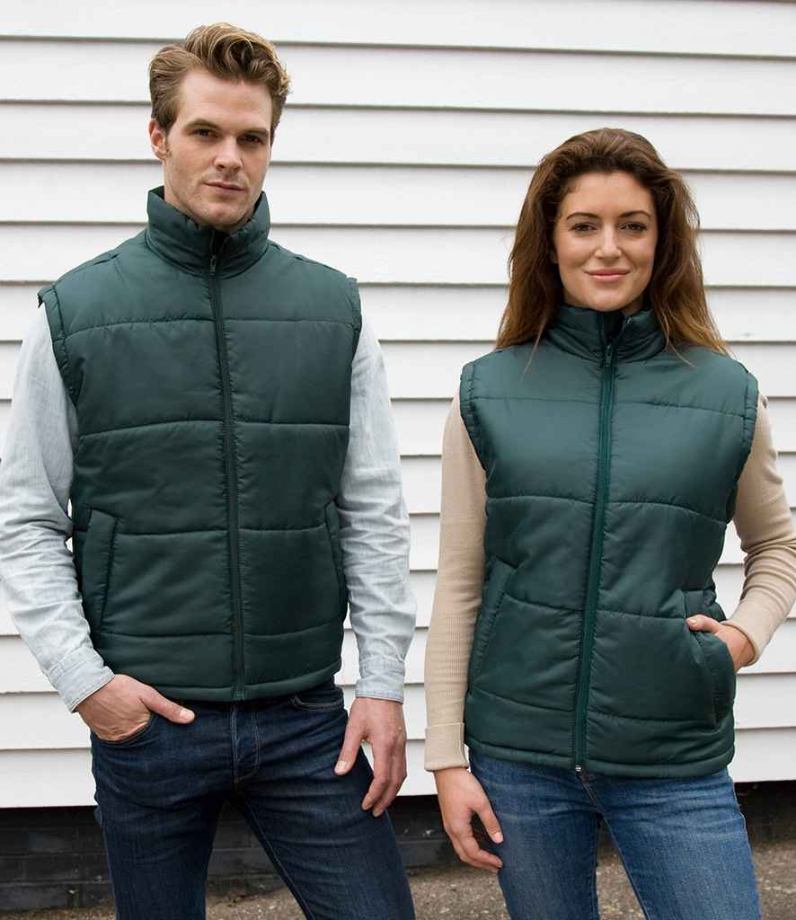 Result Core Padded Bodywarmer | Bottle Green Gilet - Lancashire Teamwear