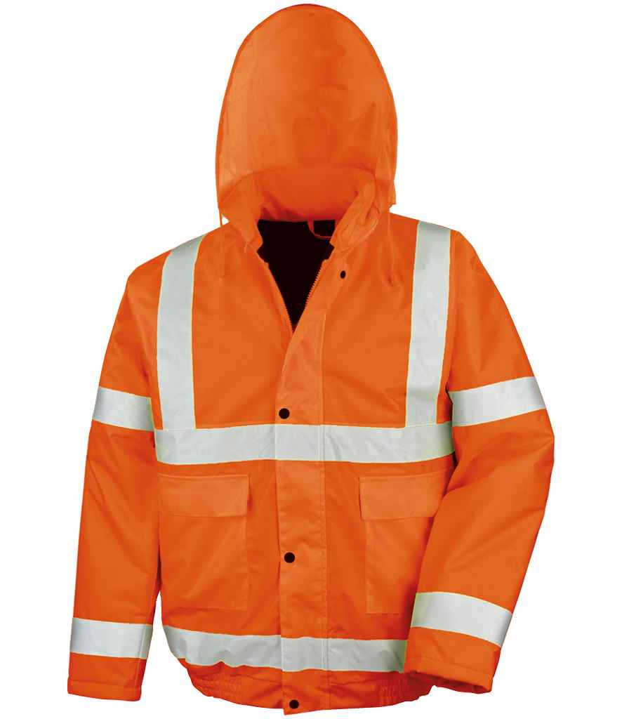 Result Core Hi-Vis Winter Blouson Jacket | Fluorescent Orange - Lancashire Teamwear