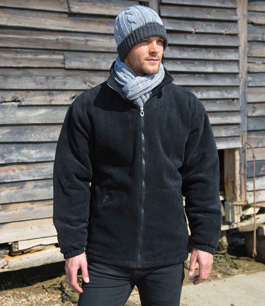 Result Core Polartherm™ Quilted Winter Fleece Jacket | Black - Lancashire Teamwear
