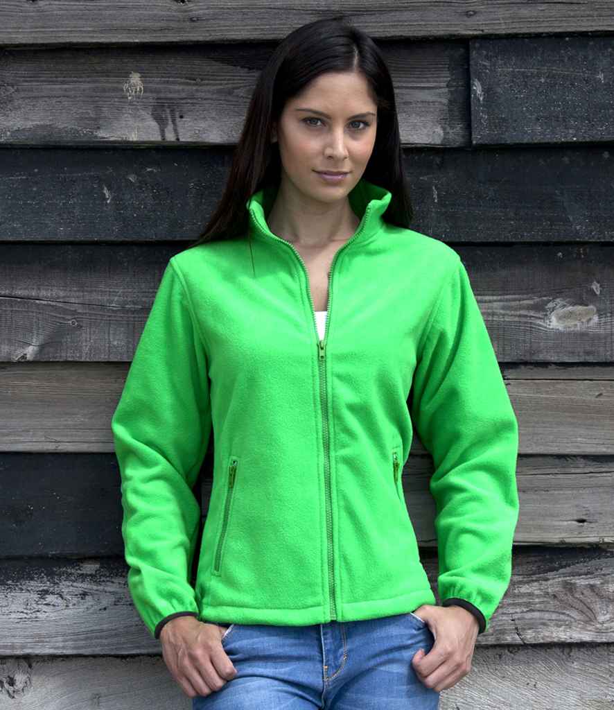 Result Core Ladies Norse Outdoor Fleece | Vivid Green - Lancashire Teamwear