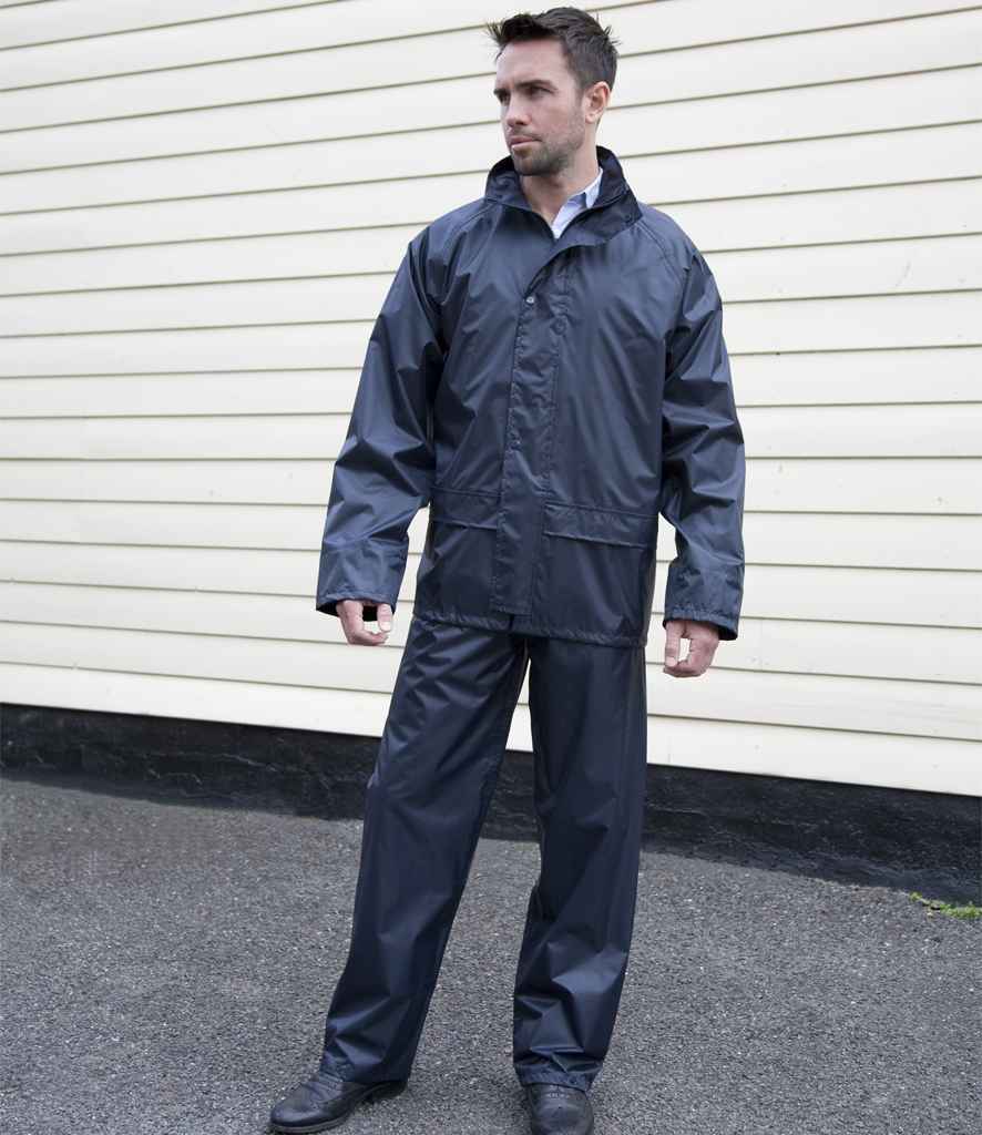 Result Core Rain Suit | Navy All in One - Lancashire Teamwear