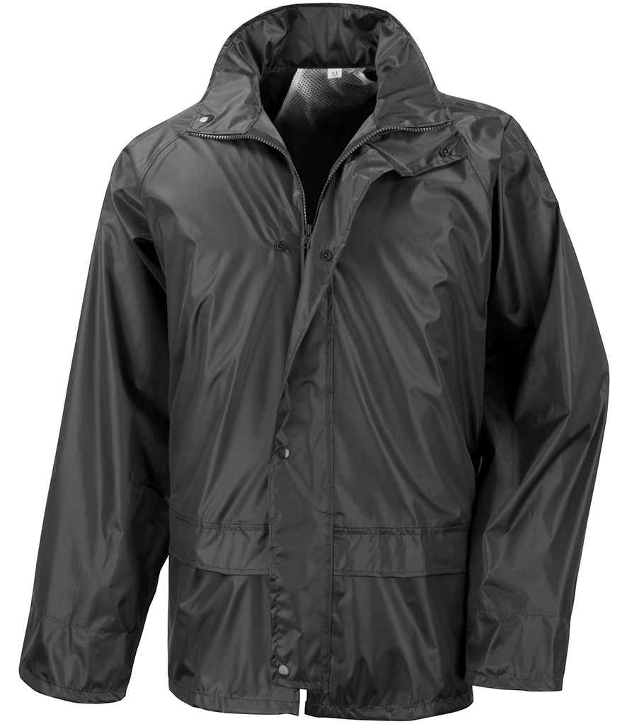 Result Core Waterproof Over Jacket | Black - Lancashire Teamwear