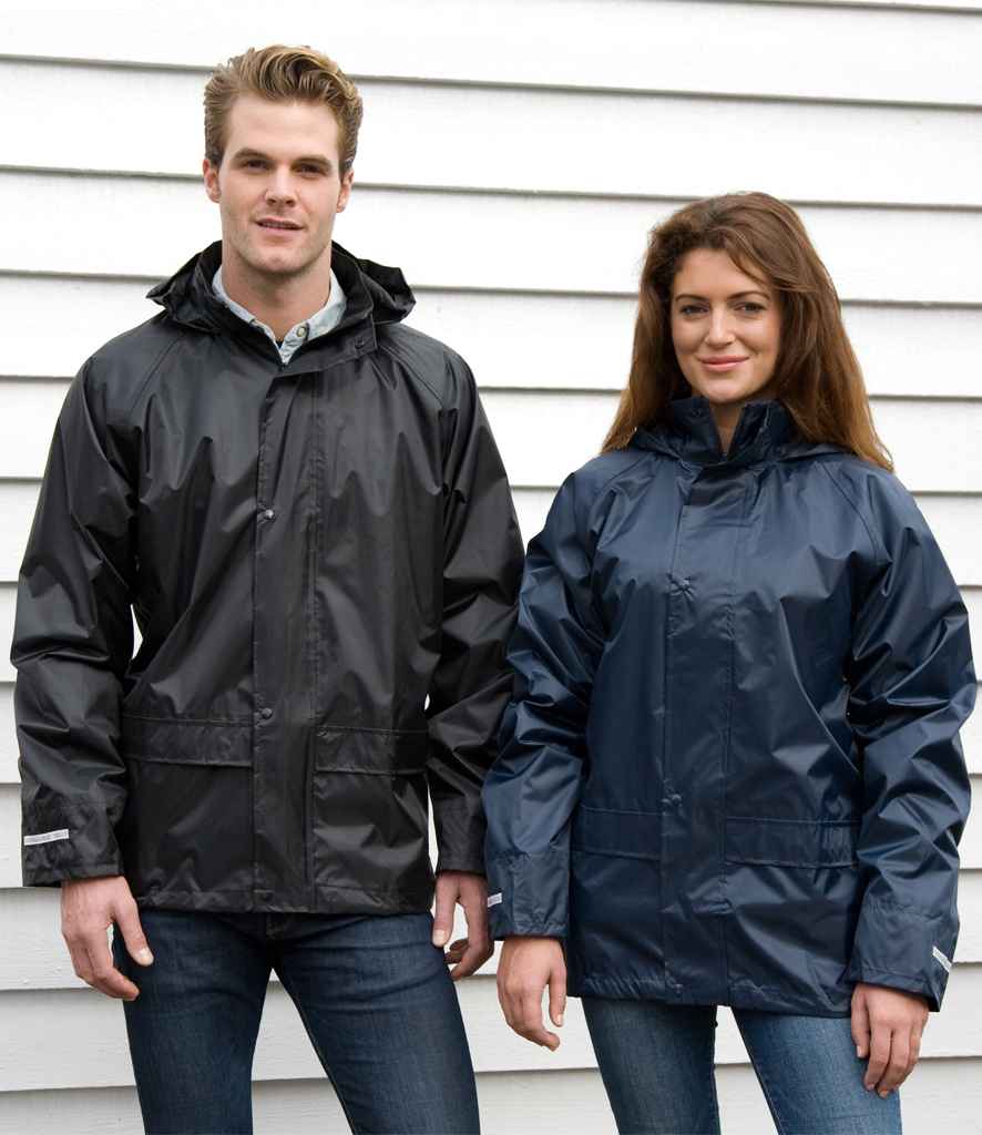 Result Core Waterproof Over Jacket | Black - Lancashire Teamwear