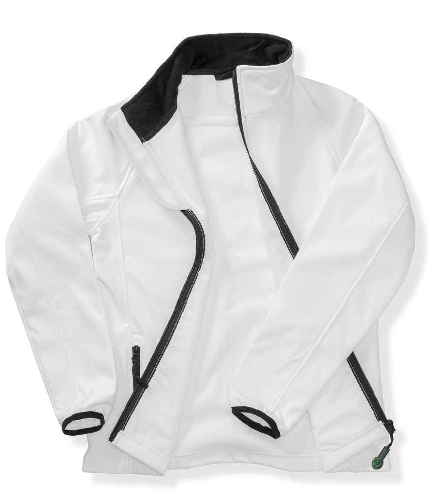 Result Core Ladies Printable Soft Shell Jacket | White/Black - Lancashire Teamwear
