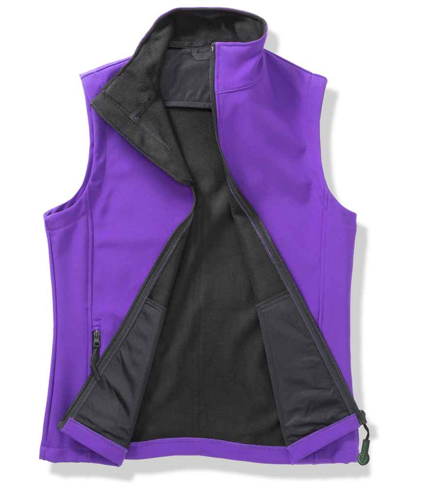 Result Core Printable Soft Shell Bodywarmer | Purple/Black Gilet - Lancashire Teamwear
