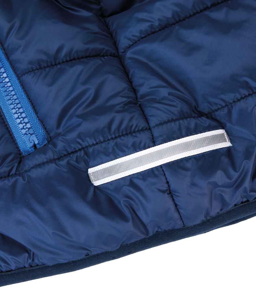 Result Core Kids Padded Jacket | Navy/Royal Blue - Lancashire Teamwear