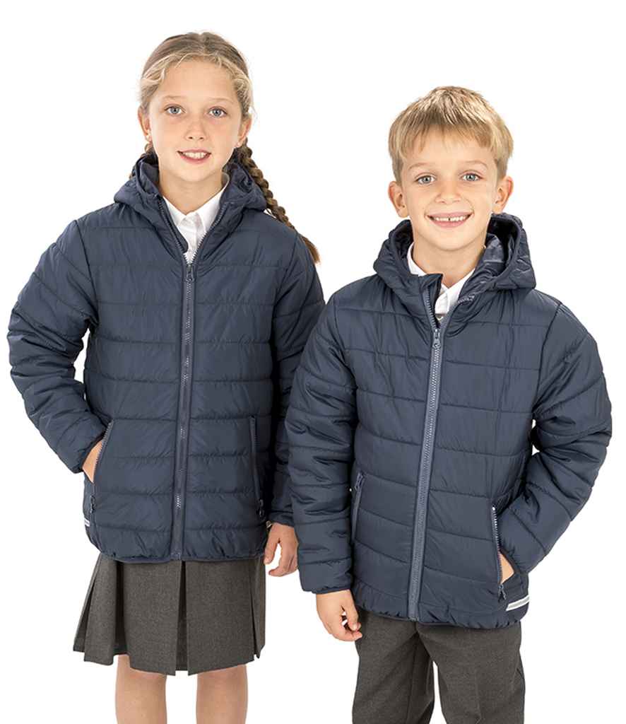 Result Core Kids Padded Jacket | Navy/Navy - Lancashire Teamwear