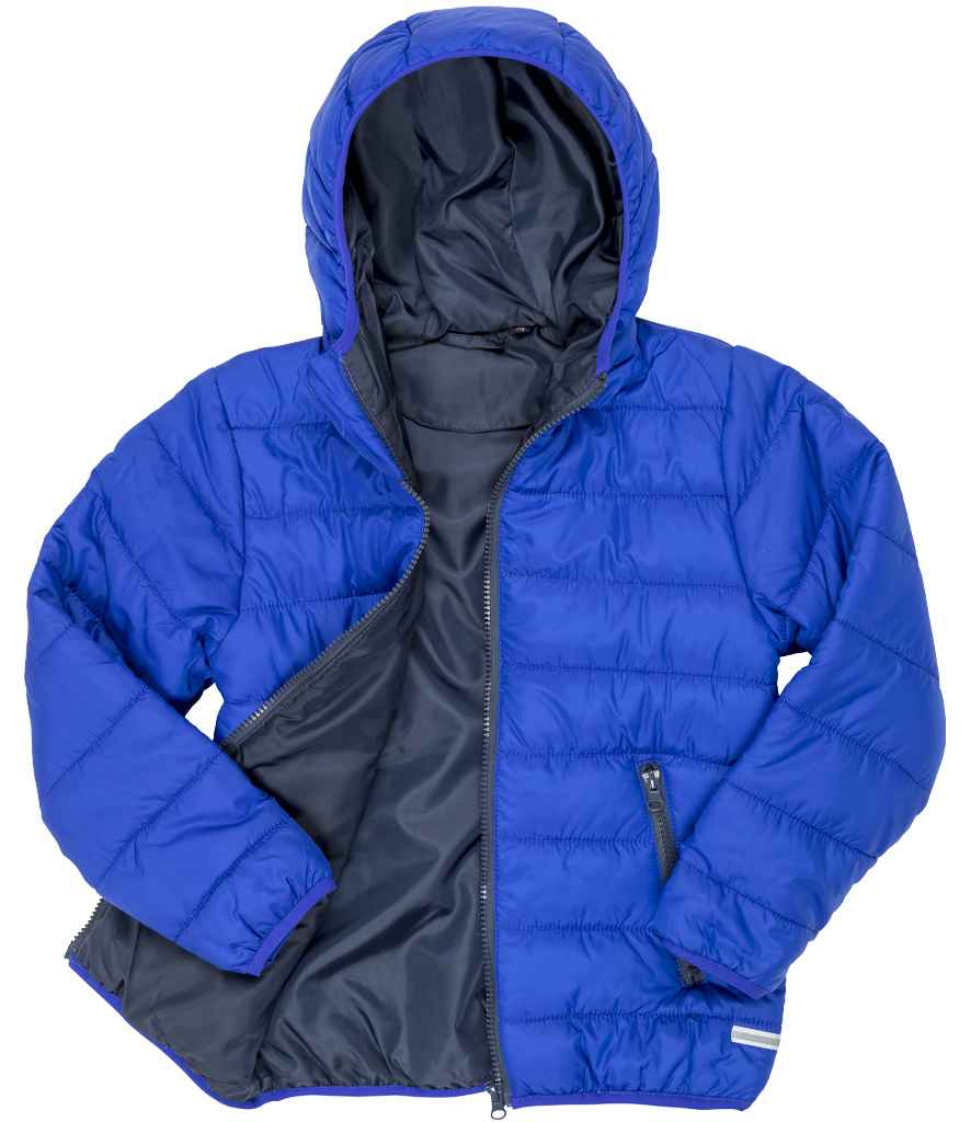 Result Core Kids Padded Jacket | Royal Blue/Navy - Lancashire Teamwear