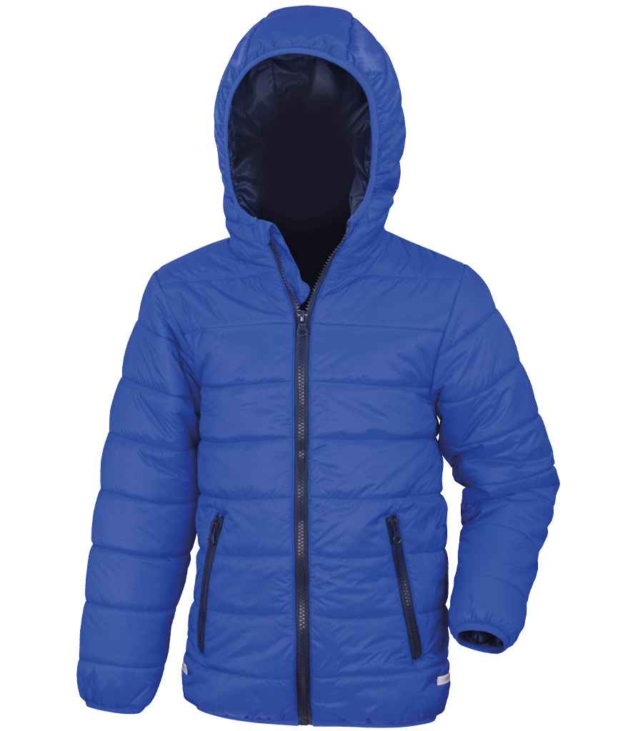 Result Core Kids Padded Jacket | Royal Blue/Navy - Lancashire Teamwear