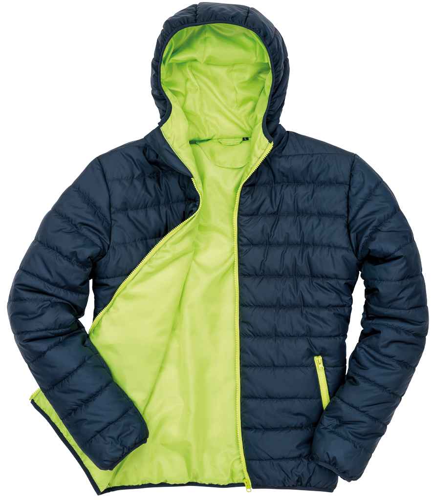 Result Core Soft Padded Jacket | Navy/Lime Green - Lancashire Teamwear