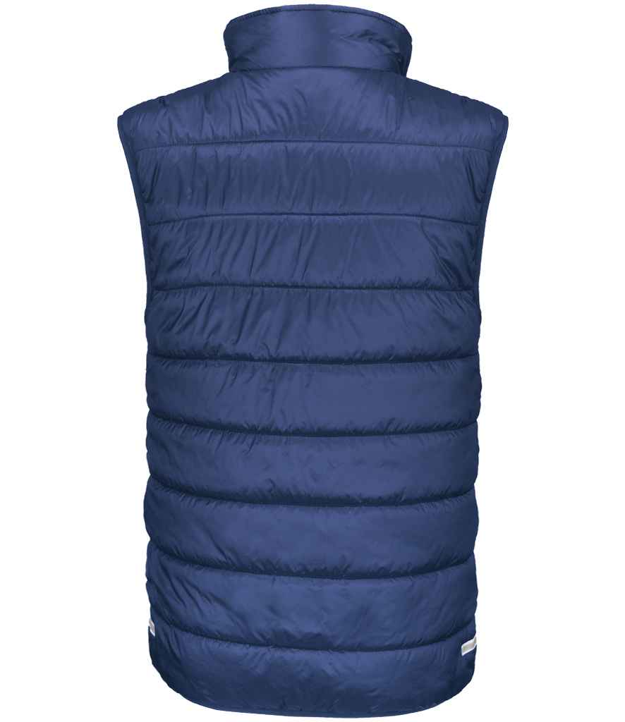 Result Core Kids Padded Bodywarmer | Navy/Lime Green Gilet - Lancashire Teamwear