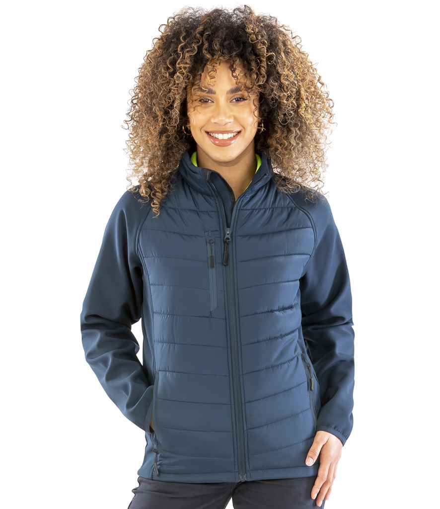 Result Genuine Recycled Compass Padded Jacket | Navy/Navy - Lancashire Teamwear