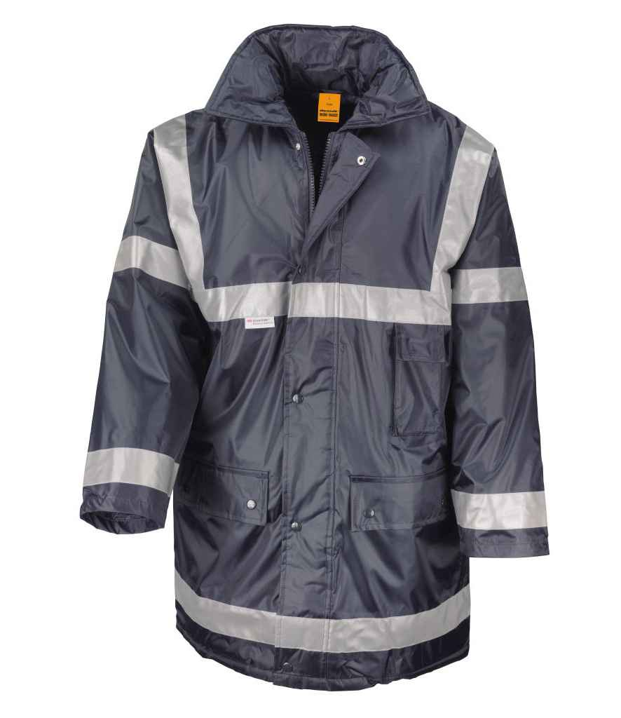 Result Work-Guard Management Coat | Navy Jacket - Lancashire Teamwear