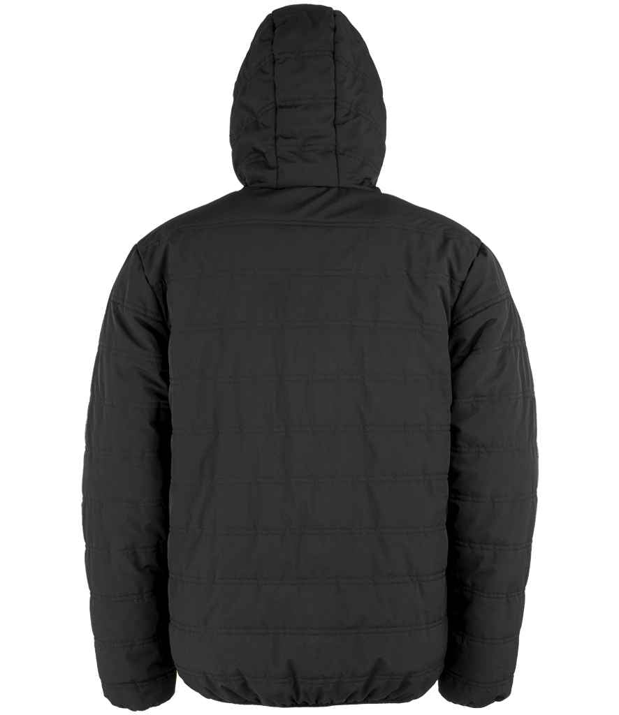 Result Genuine Recycled Compass Padded Winter Jacket | Black/Black - Lancashire Teamwear