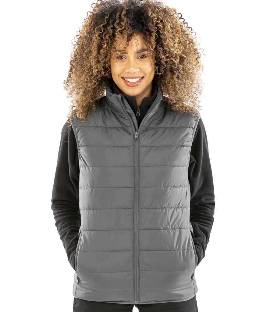 Result Genuine Recycled Promo Padded Bodywarmer | Grey Gilet - Lancashire Teamwear