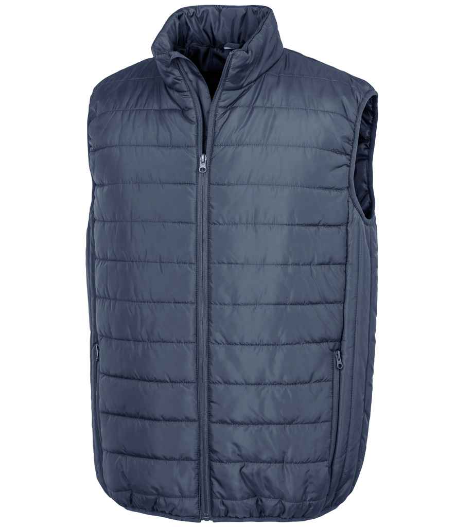 Result Genuine Recycled Promo Padded Bodywarmer | Navy Gilet - Lancashire Teamwear