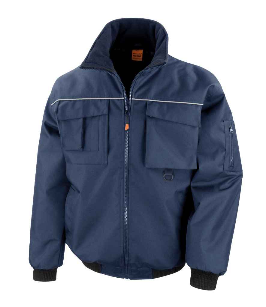 Result Work-Guard Sabre Pilot Jacket | Navy - Lancashire Teamwear