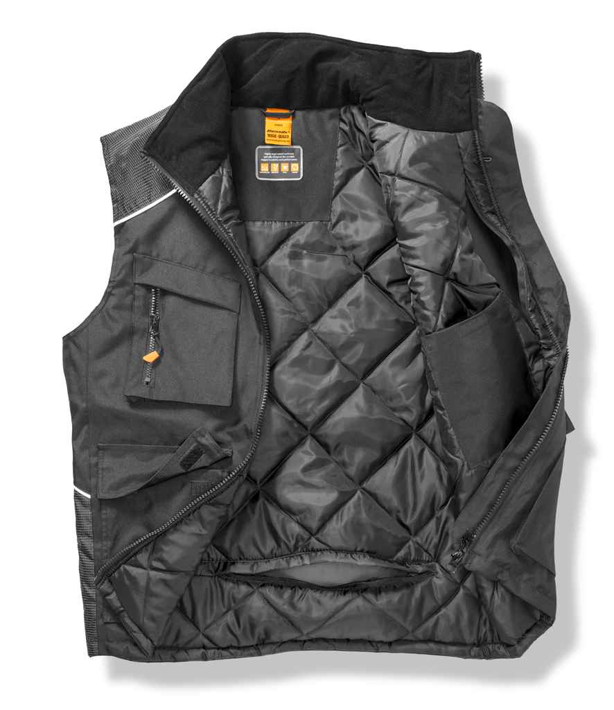 Result Work-Guard Vostex Bodywarmer | Black Gilet - Lancashire Teamwear