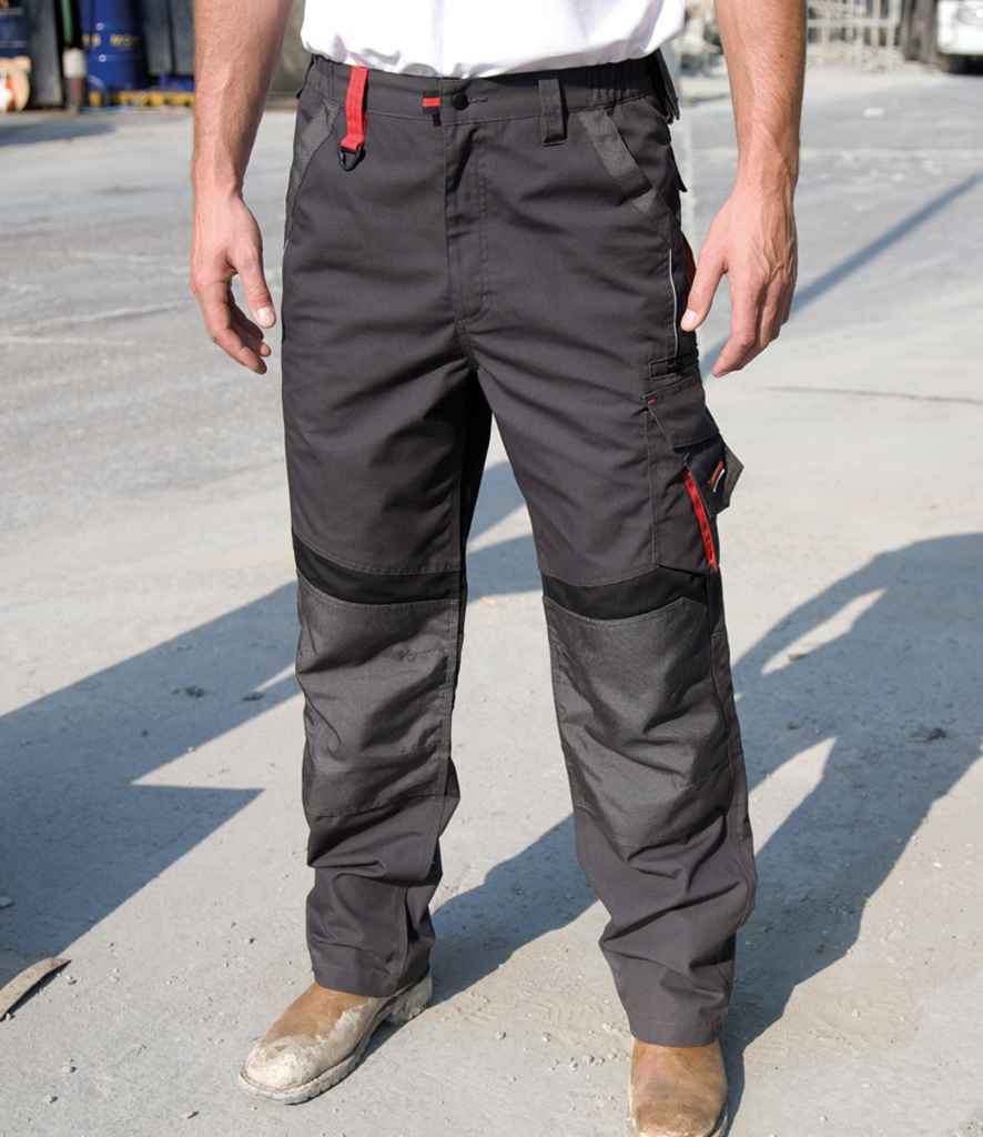 Result Work-Guard Technical Trousers | Grey/Black - Lancashire Teamwear