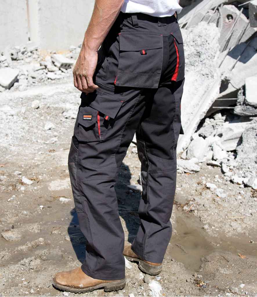 Result Work-Guard Technical Trousers | Grey/Black - Lancashire Teamwear
