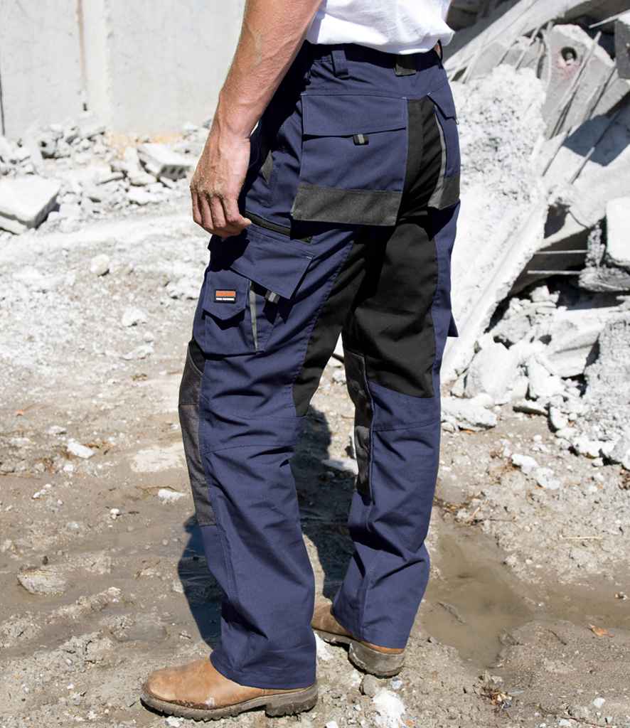 Result Work-Guard Technical Trousers | Navy/Black - Lancashire Teamwear