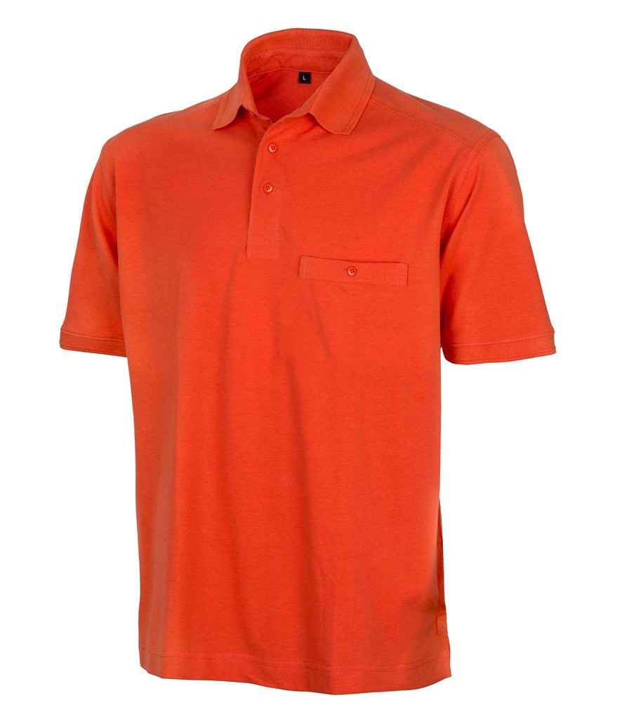 Result Work-Guard Apex Pocket Piqué Polo Shirt Orange