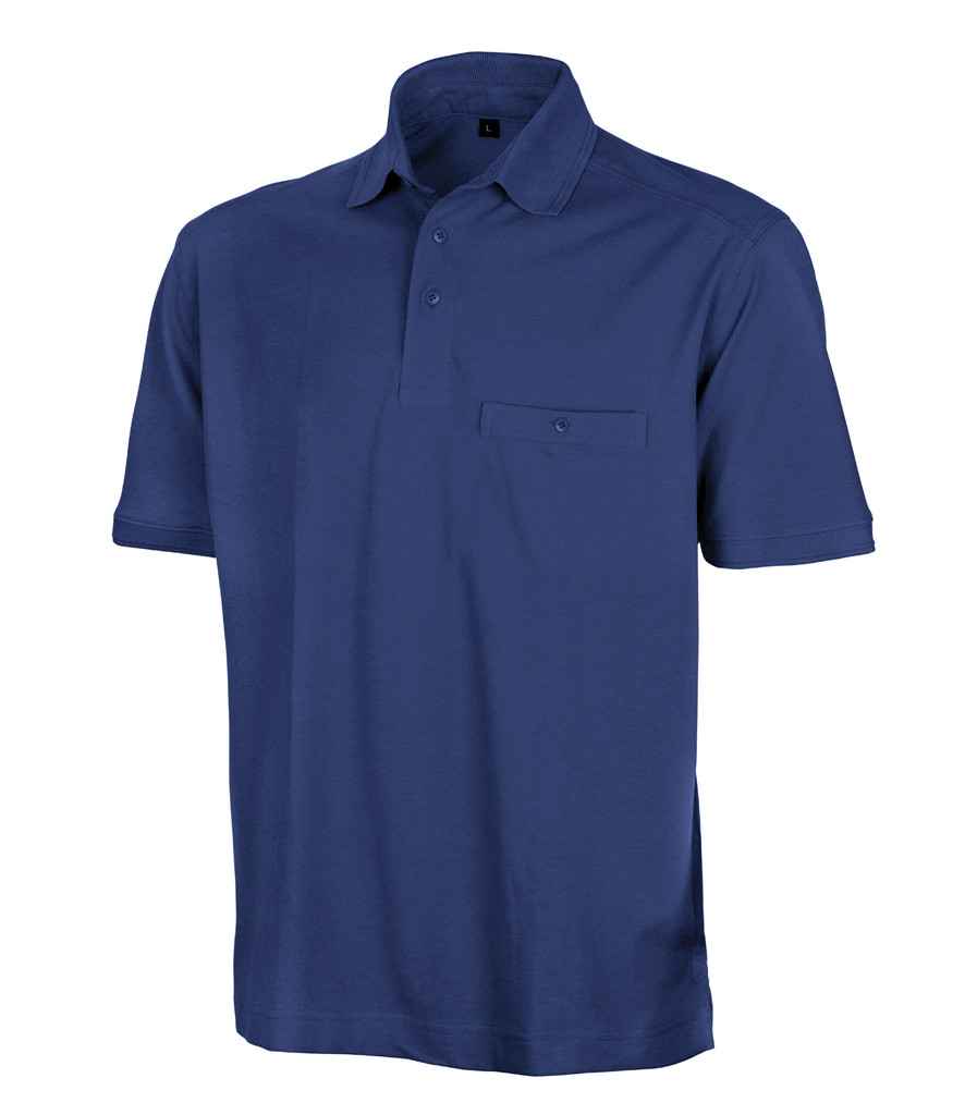 Result Work-Guard Apex Pocket Piqué Polo Shirt Royal Blue