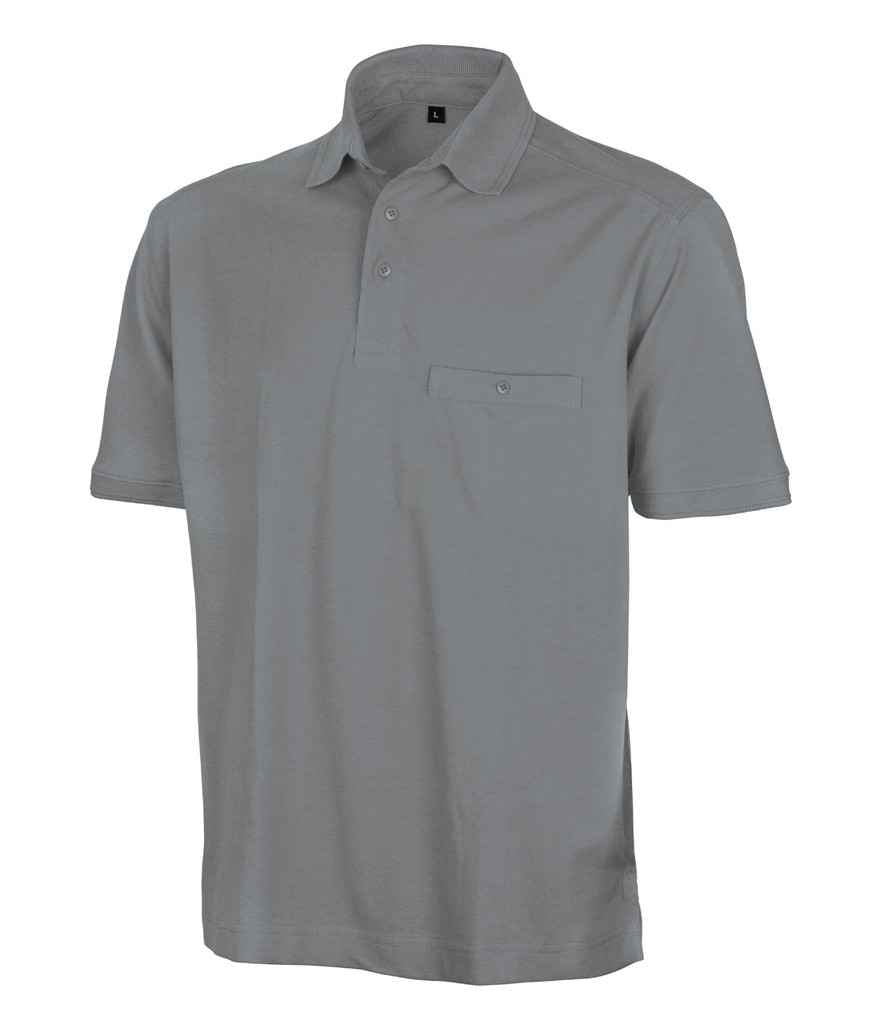 Result Work-Guard Apex Pocket Piqué Polo Shirt Workguard Grey