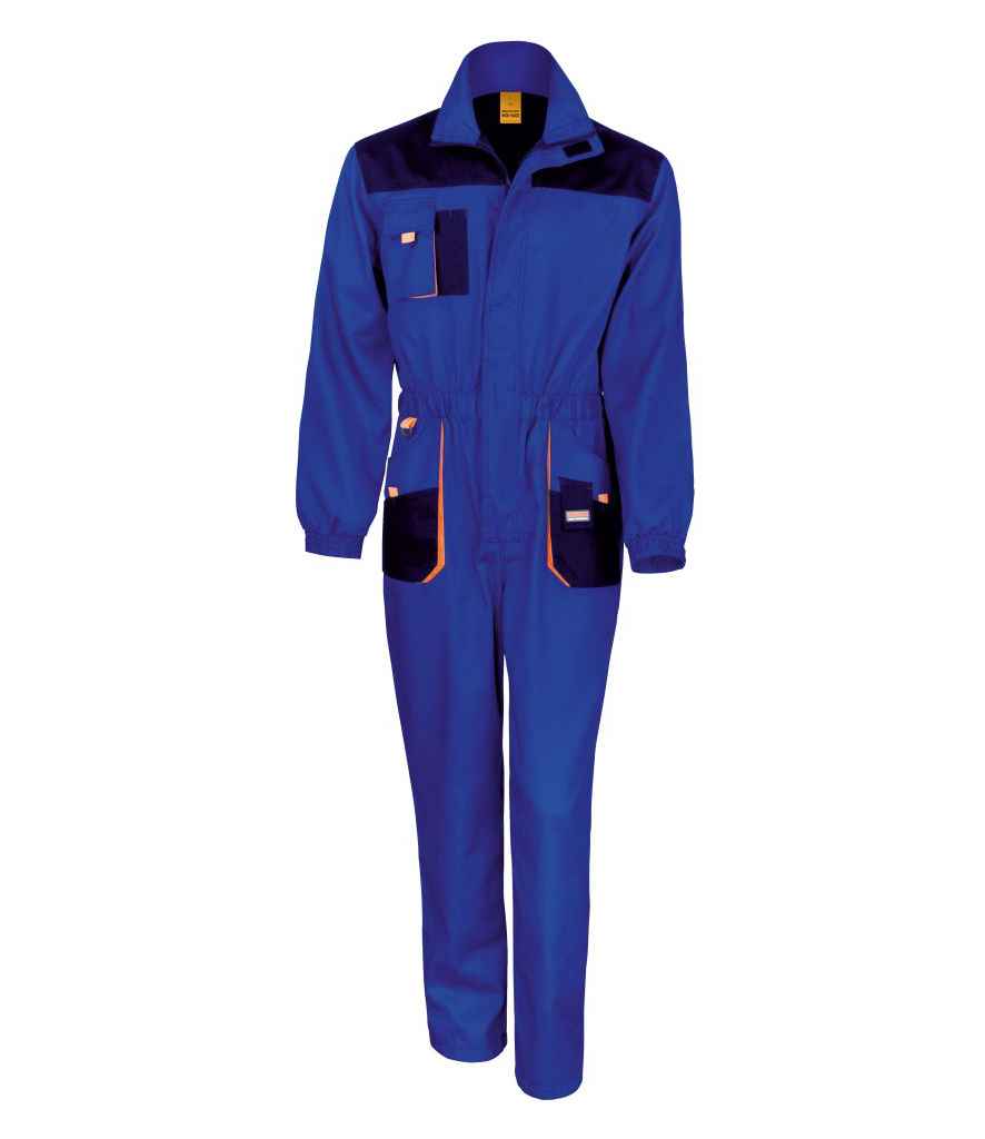 Result Work-Guard Lite Coverall | Royal Blue/Navy - Lancashire Teamwear