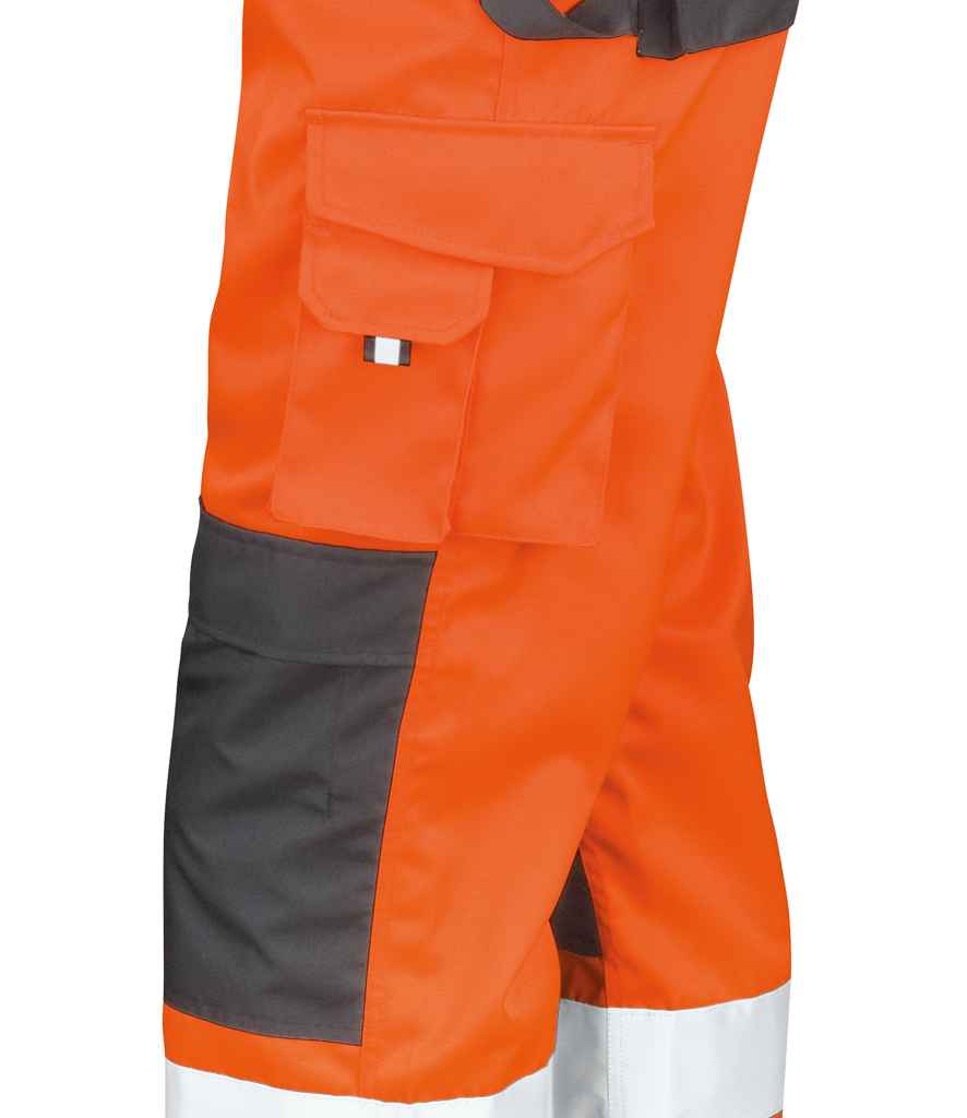 Result Safe-Guard Hi-Vis Cargo Trousers | Fluorescent Orange - Lancashire Teamwear