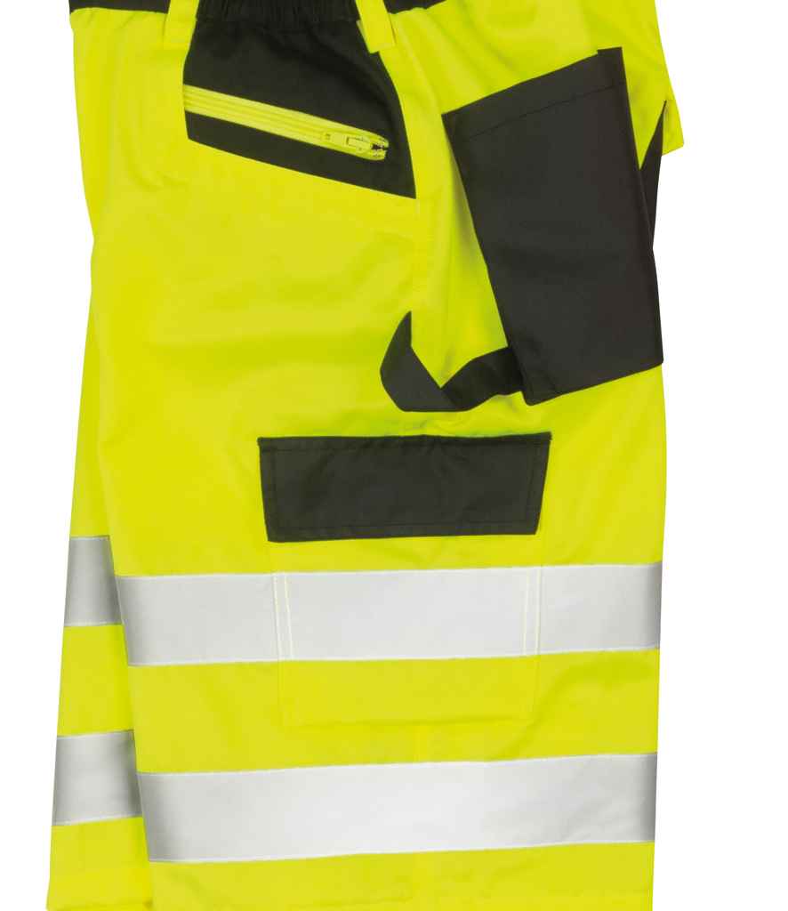 Result Safe-Guard Hi-Vis Cargo Shorts | Fluorescent Yellow - Lancashire Teamwear