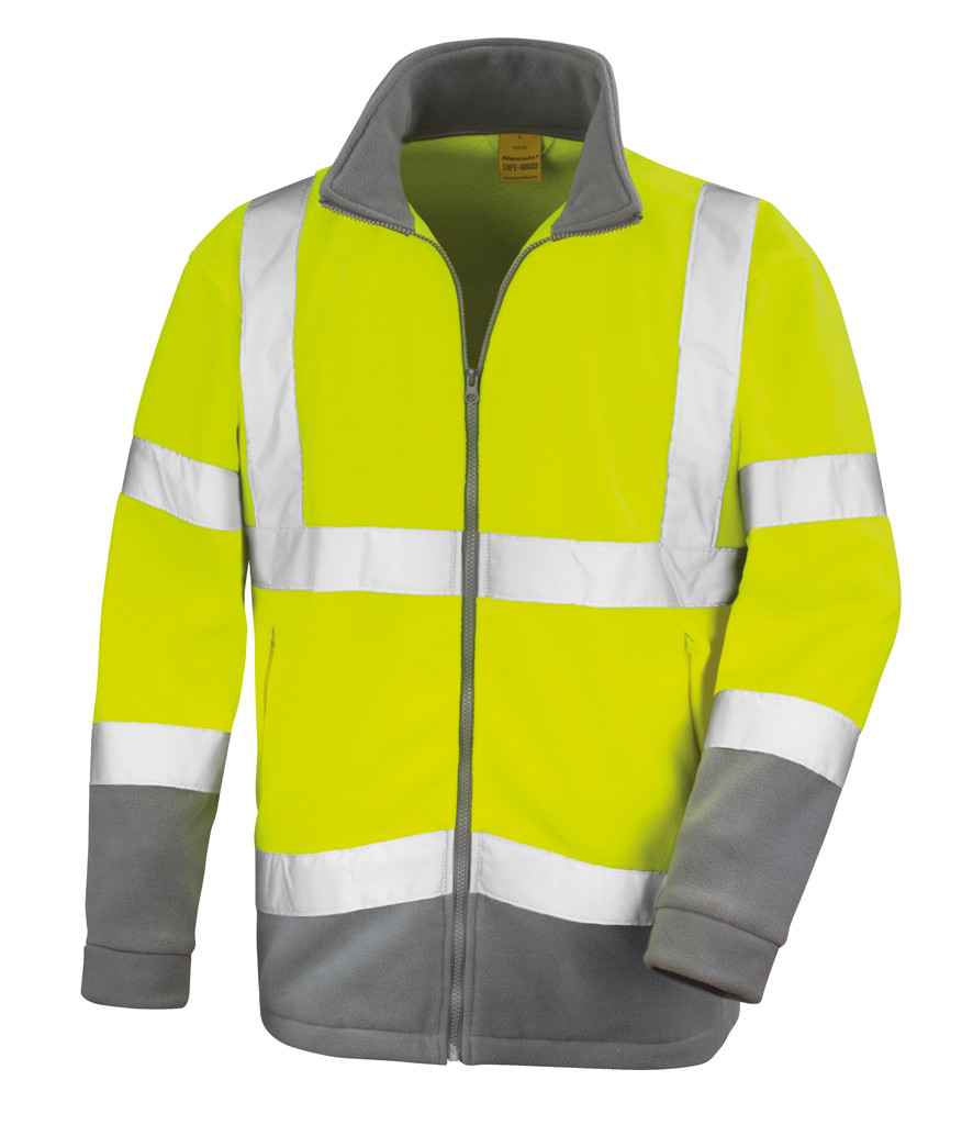 Result Safe-Guard Hi-Vis Micro Fleece Jacket Fluorescent Yellow