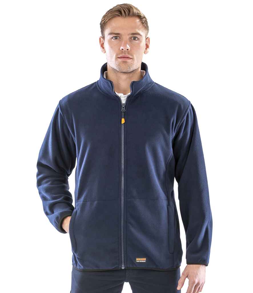 Result Work-Guard Heavy Duty Micro Fleece Jacket | Navy - Lancashire Teamwear
