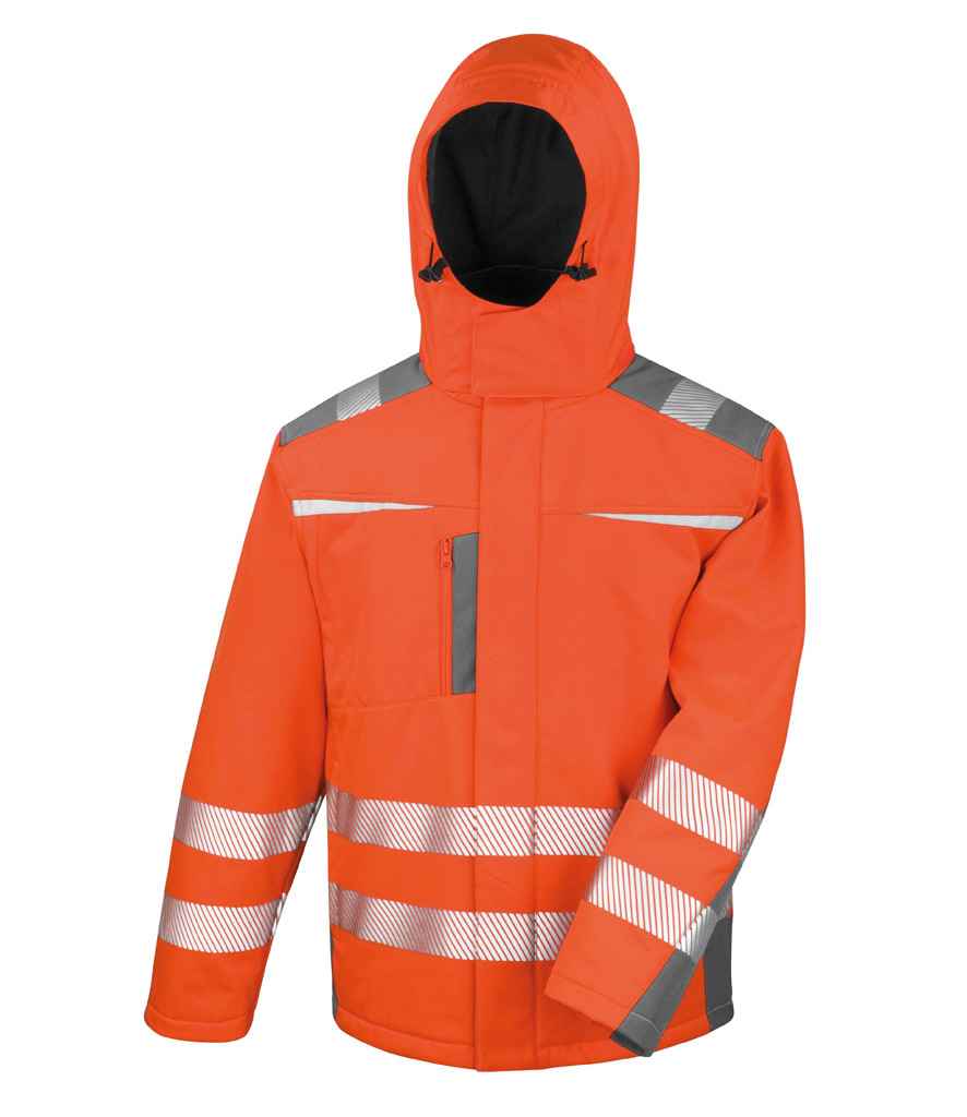 Result Safe-Guard Dynamic Soft Shell Jacket Fluorescent Orange