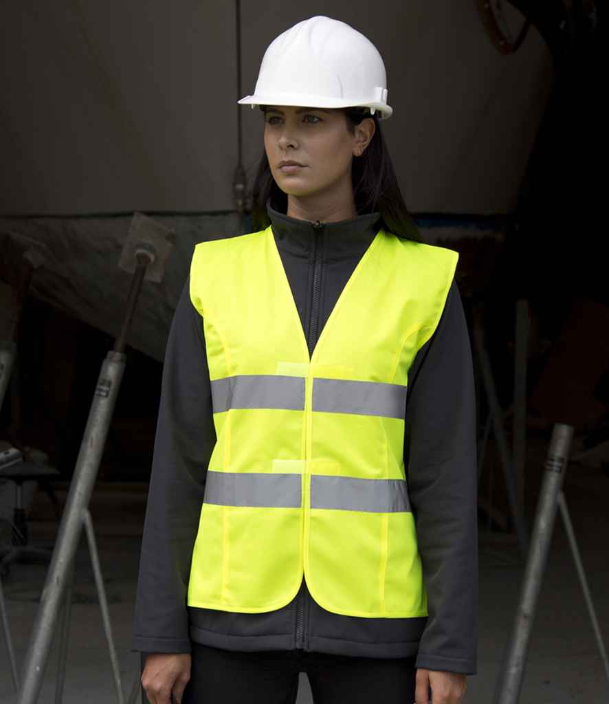 Result Core Ladies Hi-Vis Vest | Fluorescent Pink Waistcoat - Lancashire Teamwear