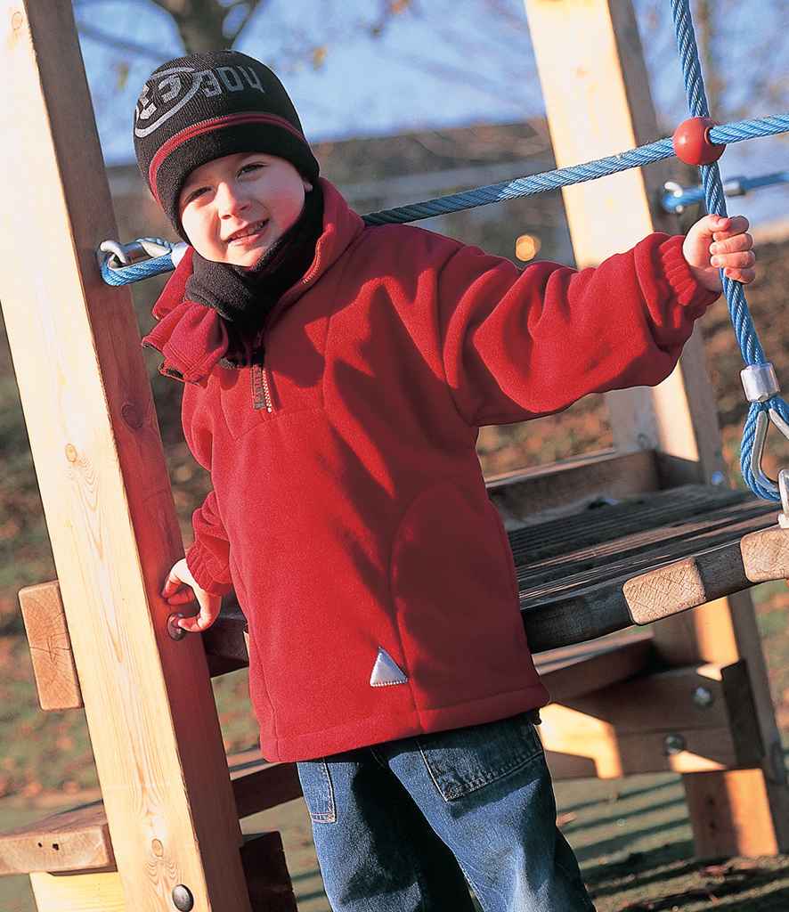 Result Kids/Youths Zip Neck Polartherm™ Fleece | Red - Lancashire Teamwear
