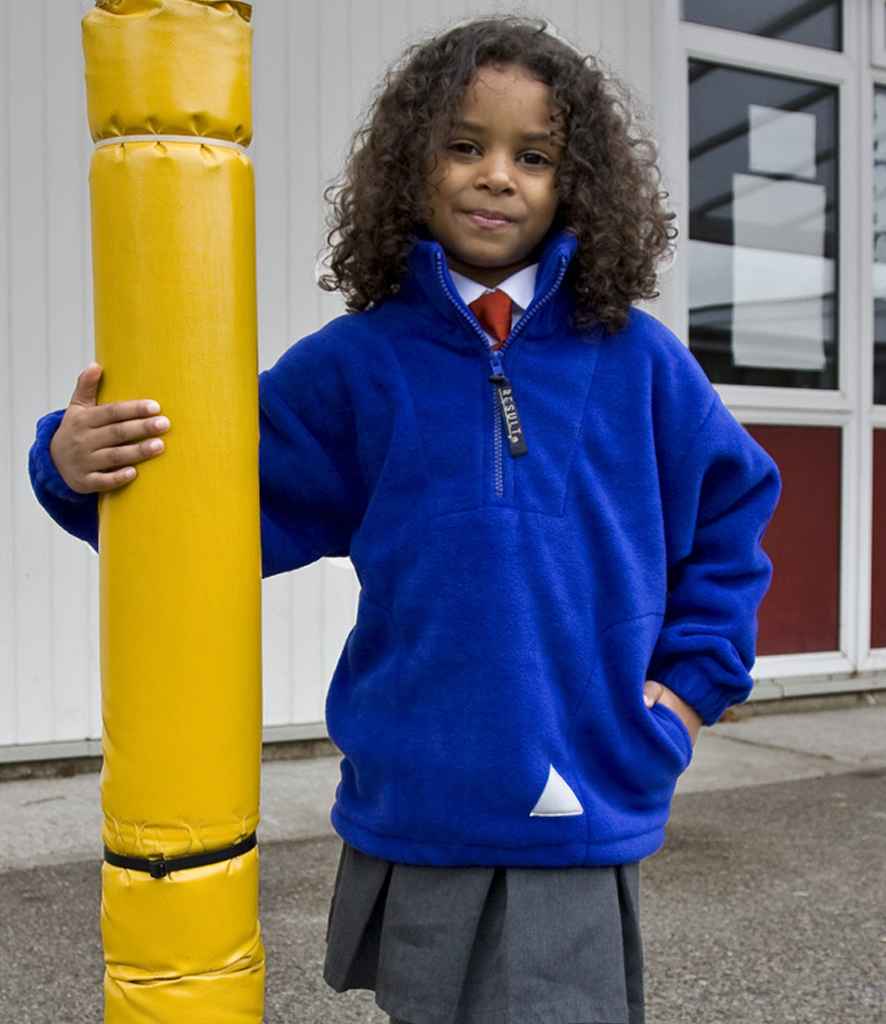 Result Kids/Youths Zip Neck Polartherm™ Fleece | Royal Blue - Lancashire Teamwear