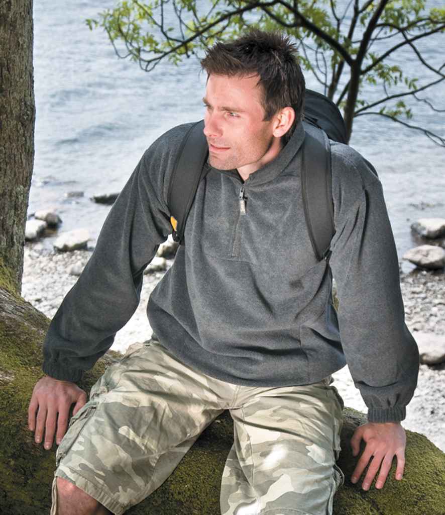 Result Polartherm™ Zip Neck Fleece | Oxford Grey - Lancashire Teamwear