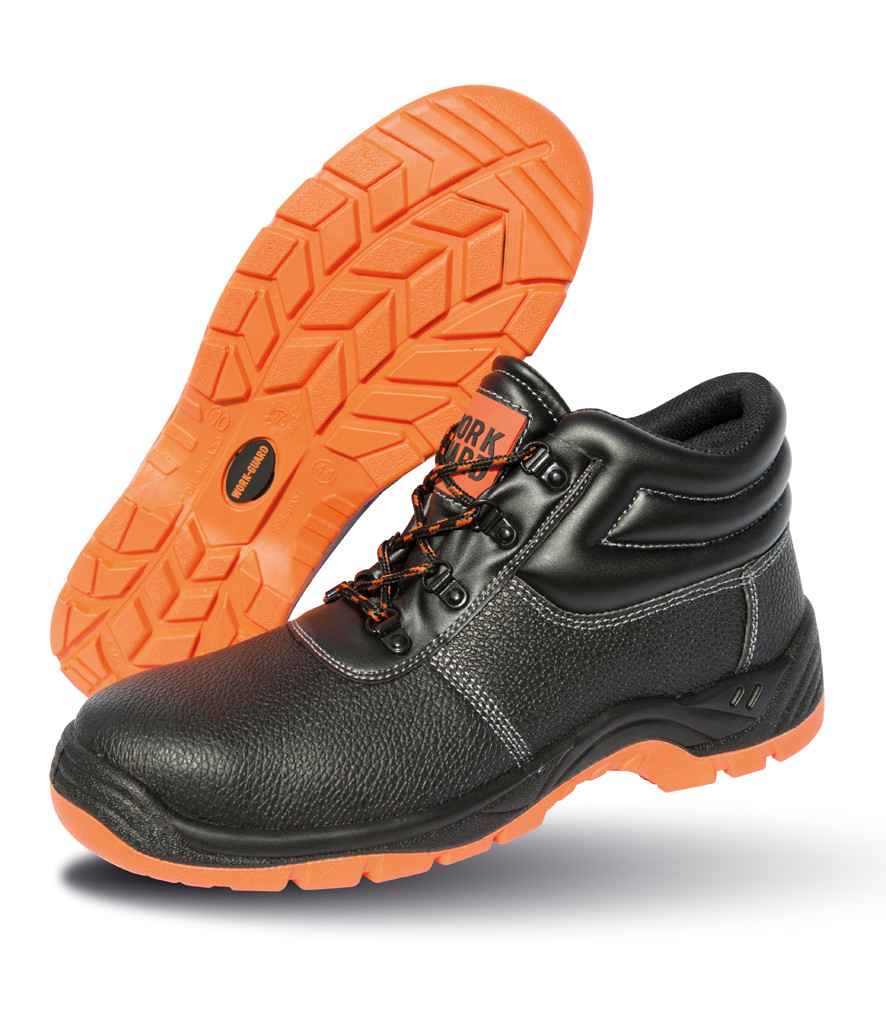 Result Work-Guard Defence S1P SRA Safety Boots | Black/Orange Footwear - Lancashire Teamwear