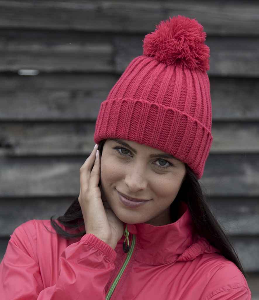 Result HDi Quest Knitted Hat | Raspberry - Result Winter Essentials Headwear - Lancashire Teamwear