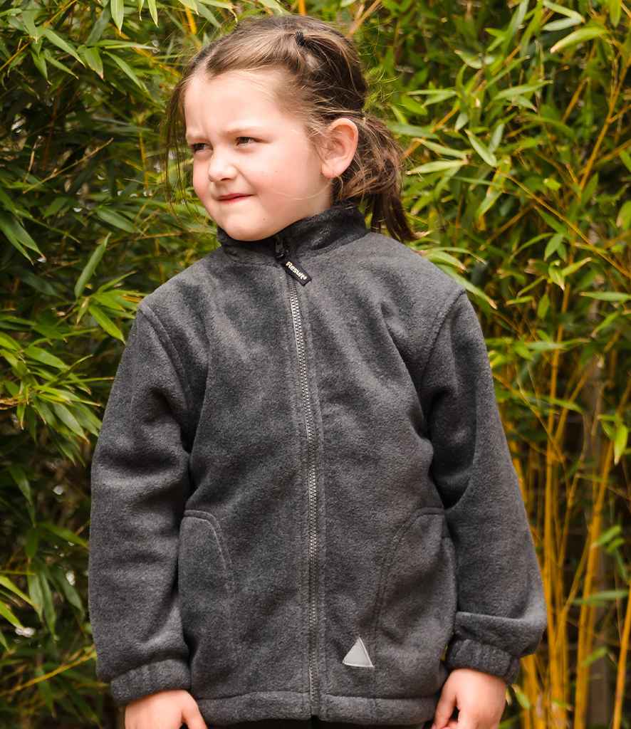 Result Kids/Youths Polartherm™ Fleece Jacket | Black - Lancashire Teamwear